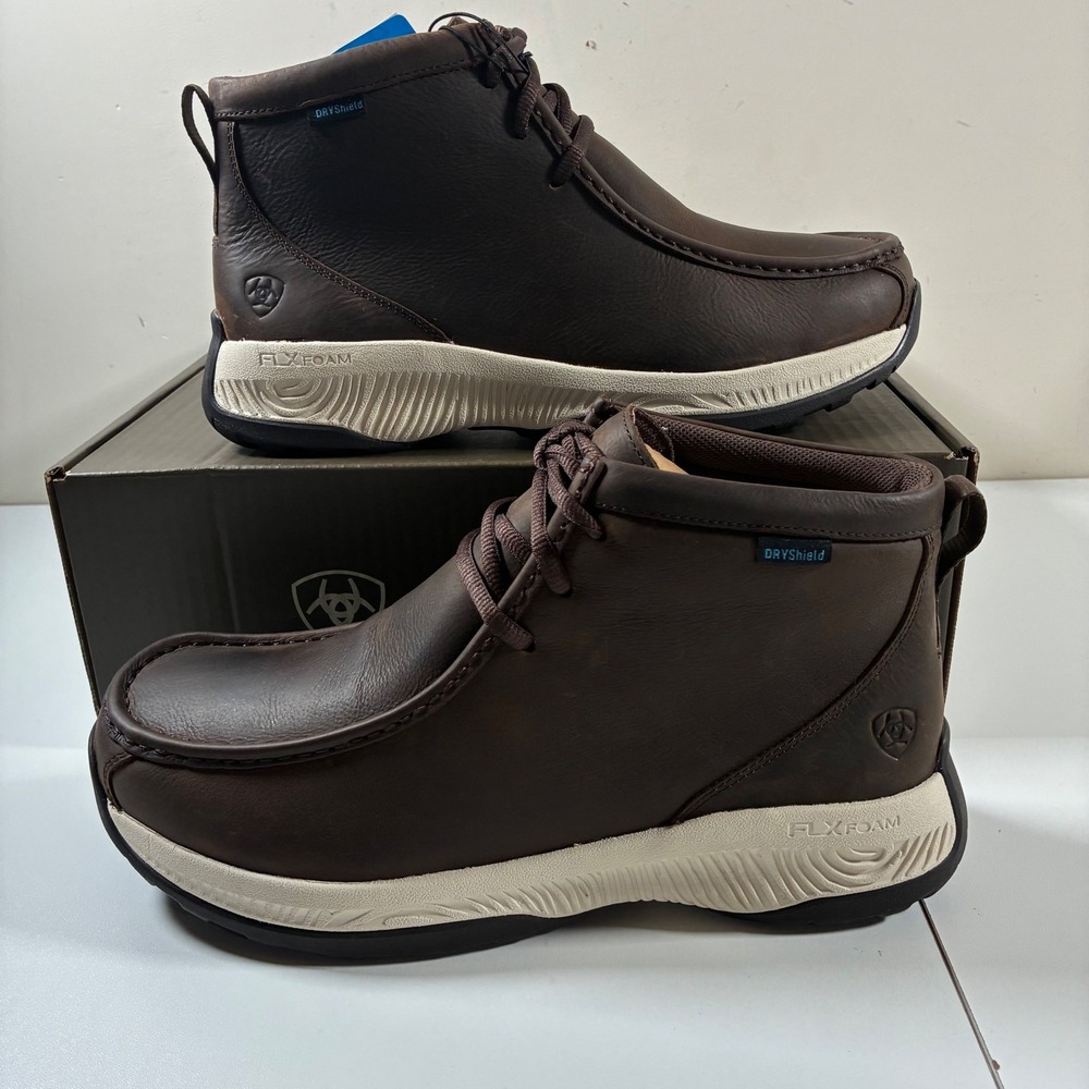 NEW Ariat Spitfire All Terrain H20 Boots 9 Dark Coffee Waterproof Leather